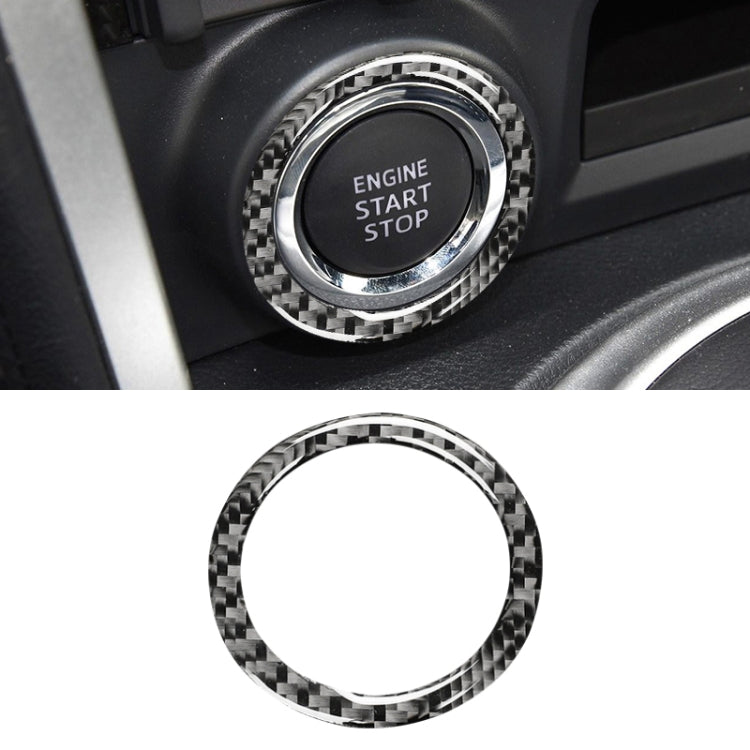 คาร์บอนไฟเบอร์หนึ่งปุ่มเริ่มต้นสติกเกอร์ตกแต่งสำหรับ Subaru BRZ / Toyota 86 2013-2017, ซ้ายและขวา Universal, One-button Start