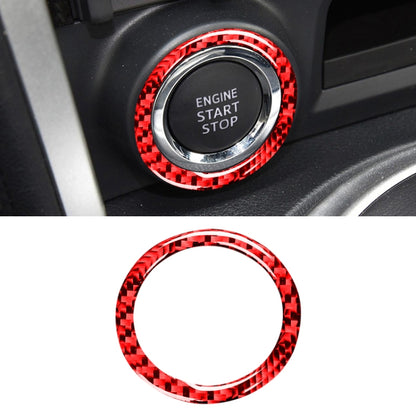 คาร์บอนไฟเบอร์หนึ่งปุ่มเริ่มต้นสติกเกอร์ตกแต่งสำหรับ Subaru BRZ / Toyota 86 2013-2017, ซ้ายและขวา Universal, One-button Start