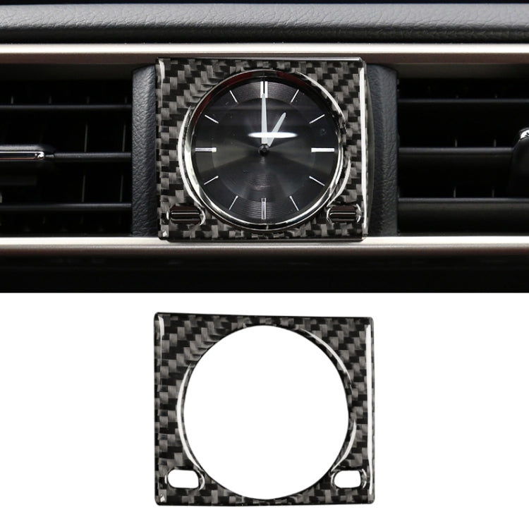 รถคาร์บอนไฟเบอร์นาฬิกากล่องสติกเกอร์ตกแต่งสำหรับ Lexus IS250 2013-, ไดรฟ์ซ้าย, Clock Box