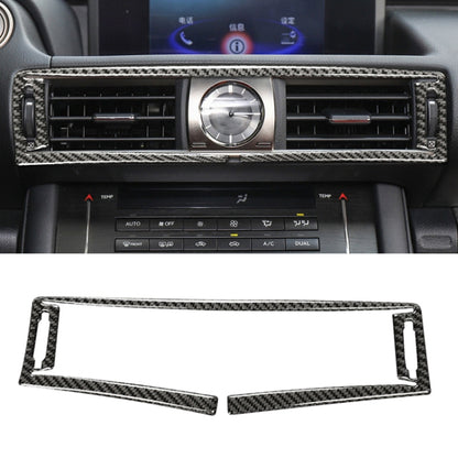 รถคาร์บอนไฟเบอร์ Central Control Air Outlet สติกเกอร์ตกแต่งสำหรับ Lexus IS250 2013-, ไดรฟ์ซ้าย, Central Control Air Outlet