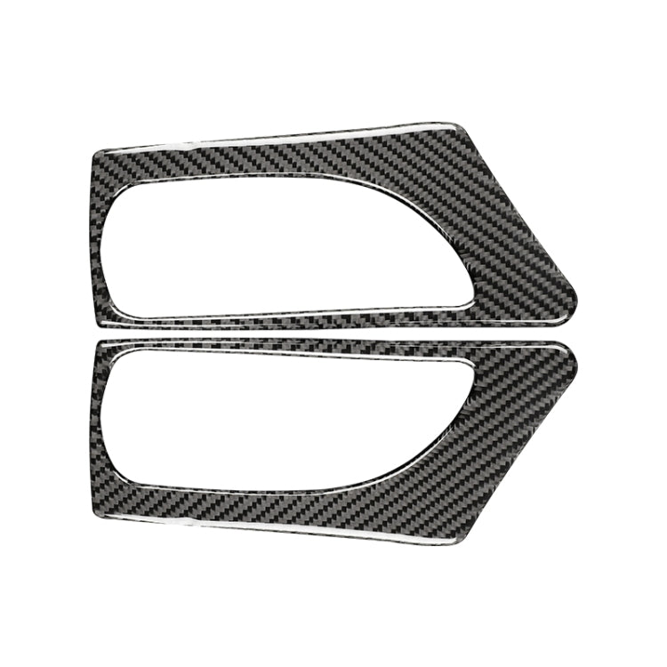 รถคาร์บอนไฟเบอร์ด้านหน้ามือจับประตูสติกเกอร์ตกแต่งสำหรับ Lexus IS250 2013-, ไดรฟ์ซ้าย B สไตล์, Front Door Handle B Style