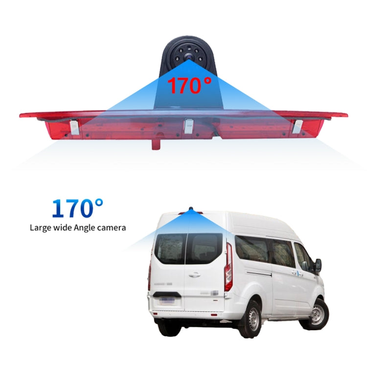 PZ466 รถกันน้ำ 170 องศาไฟเบรคกล้องสำหรับ Ford Transit 2014-2015, PZ466