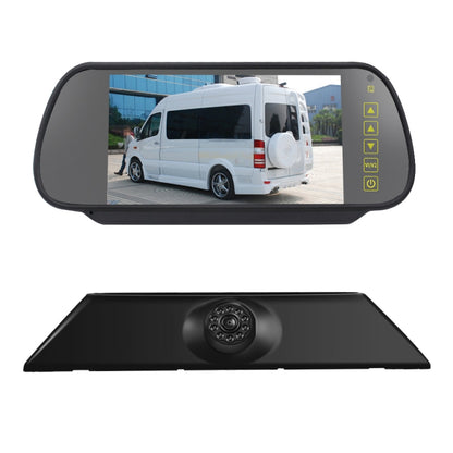 PZ474 รถกันน้ำ 170 องศาไฟเบรคกล้อง + จอภาพมองหลัง 7 นิ้วสำหรับ Iveco Daily 4 Gen, PZ474 + 7 inch Rearview Monitor