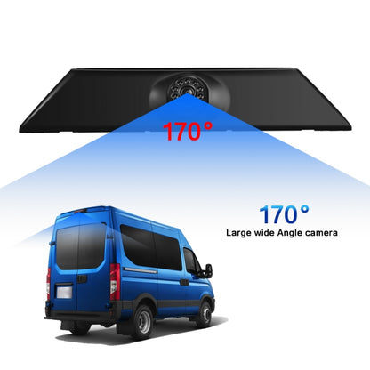PZ474 รถกันน้ำ 170 องศาไฟเบรคกล้อง + จอภาพมองหลัง 7 นิ้วสำหรับ Iveco Daily 4 Gen, PZ474 + 7 inch Rearview Monitor
