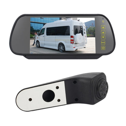 PZ475 รถกันน้ำ 170 องศาไฟเบรคกล้อง + จอภาพมองหลังขนาด 7 นิ้วสำหรับ Volkswagen Crafter, PZ475 + 7 inch Rearview Monitor