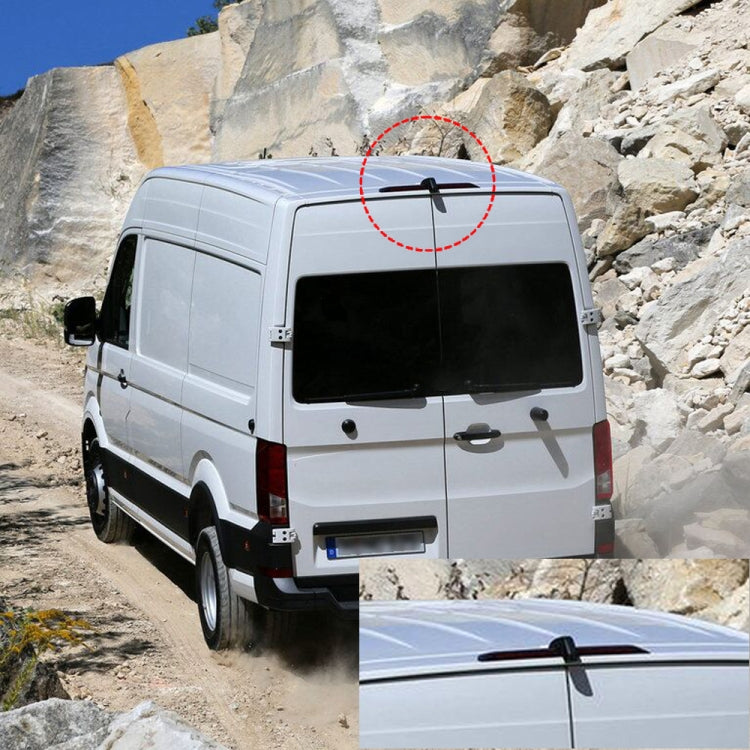 PZ475 รถกันน้ำ 170 องศาไฟเบรคกล้อง + จอภาพมองหลังขนาด 7 นิ้วสำหรับ Volkswagen Crafter, PZ475 + 7 inch Rearview Monitor