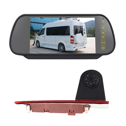 PZ477 รถกันน้ำ 170 องศาไฟเบรคกล้อง + จอภาพมองหลังขนาด 7 นิ้วสำหรับ Ford Transit Custom, PZ477 + 7 inch Rearview Monitor
