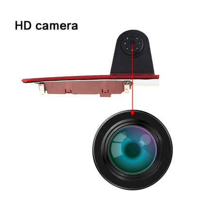 PZ477 รถกันน้ำ 170 องศาไฟเบรคกล้อง + จอภาพมองหลังขนาด 7 นิ้วสำหรับ Ford Transit Custom, PZ477 + 7 inch Rearview Monitor