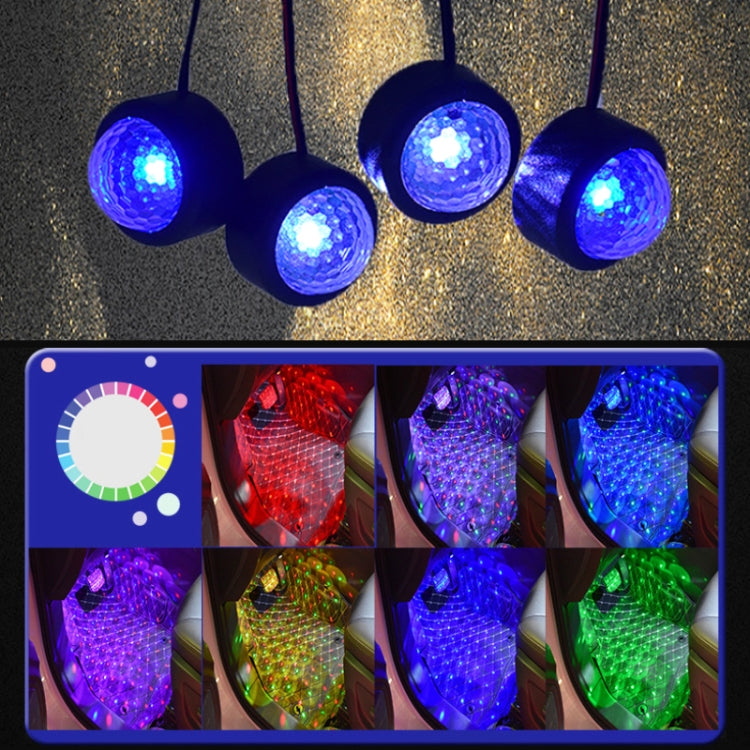 ยูนิเวอร์แซรถ LED บรรยากาศไฟฉุกเฉินเท้าแสงรุ่นควบคุมเสียง, Voice Control Version