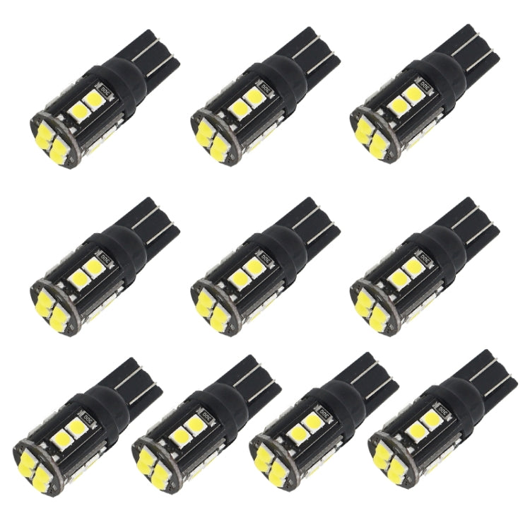 10 ชิ้น T10/168/194 DC12V / 1 วัตต์ / 6000 พัน / 60LM ไฟถอดรหัสรถพร้อม 12LEDs SMD-3030 ลูกปัดโคมไฟ, T10/168