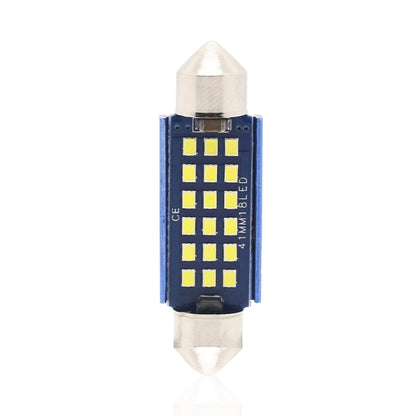 10 ชิ้น 41 มิลลิเมตร DC12-24V / 1 วัตต์ / 6000K / 60LM 18LEDs SMD รถโคมไฟอ่านหนังสือโดมแสง, 41mm