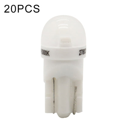 20 ชิ้น T10 DC12V / 0.25 วัตต์ / 6500K / 20LM รถหัวกลม Plug-in Bubble ไฟอ่านหนังสือพร้อม 1LEDs โคมไฟ SMD-3030, T10