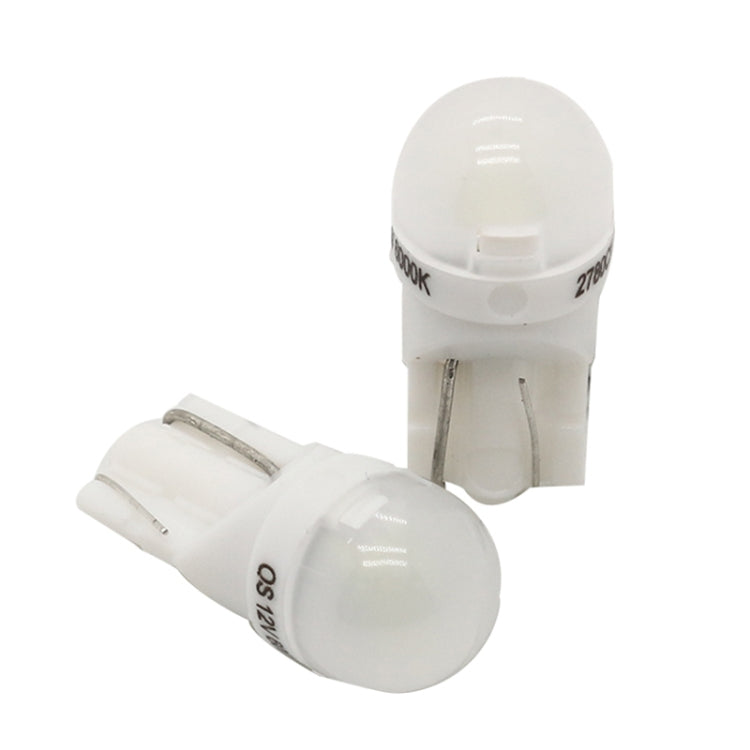 20 ชิ้น T10 DC12V / 0.25 วัตต์ / 6500K / 20LM รถหัวกลม Plug-in Bubble ไฟอ่านหนังสือพร้อม 1LEDs โคมไฟ SMD-3030, T10