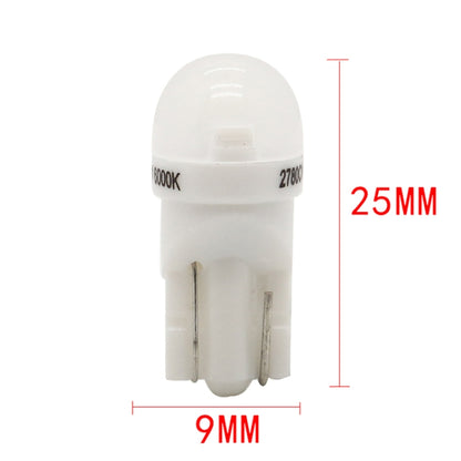 20 ชิ้น T10 DC12V / 0.25 วัตต์ / 6500K / 20LM รถหัวกลม Plug-in Bubble ไฟอ่านหนังสือพร้อม 1LEDs โคมไฟ SMD-3030, T10