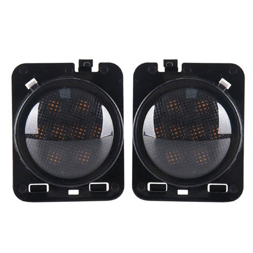 2 ชิ้น 8 วัตต์ DC 12 โวลต์รถ SUV อานิสงส์ LEDWheel คิ้วเลี้ยวสัญญาณสำหรับรถจี๊ปแรงเลอร์ JK 07-17, ข้อมูลจำเพาะ: ประกอบชนโดยไม่ต้องรูรับแสง, Specification: Butt Assembly Without Aperture