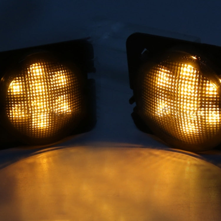 2 ชิ้น 8 วัตต์ DC 12 โวลต์รถ SUV อานิสงส์ LED คิ้วล้อเลี้ยวสัญญาณสำหรับรถจี๊ปแรงเลอร์ JK 07-17, ข้อมูลจำเพาะ: ประกอบชนที่มีรูรับแสง, Specification: Butt Assembly with Aperture