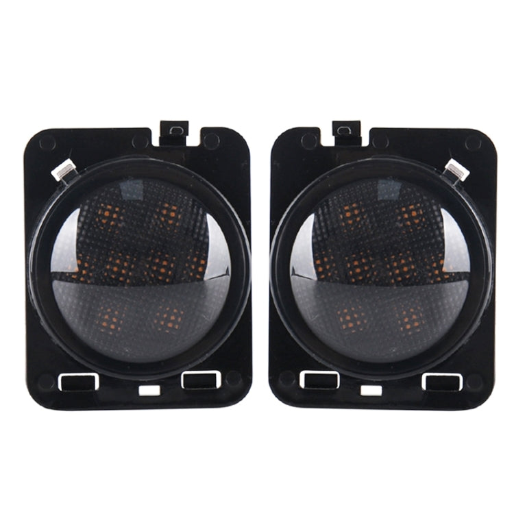 2 ชิ้น 8 วัตต์ DC 12 โวลต์รถ SUV อานิสงส์ LED คิ้วล้อเลี้ยวสัญญาณสำหรับรถจี๊ปแรงเลอร์ JK 07-17, ข้อมูลจำเพาะ: ประกอบชนที่มีรูรับแสง, Specification: Butt Assembly with Aperture