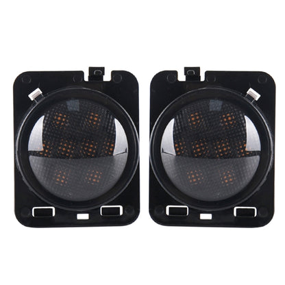 2 ชิ้น 8 วัตต์ DC 12 โวลต์รถ SUV อานิสงส์ LED คิ้วล้อเลี้ยวสัญญาณสำหรับรถจี๊ปแรงเลอร์ JK 07-17, ข้อมูลจำเพาะ: ประกอบชนที่มีรูรับแสง, Specification: Butt Assembly with Aperture