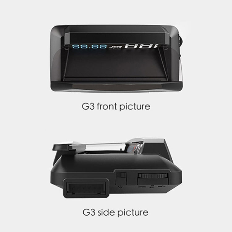 H400G รถยนต์ 3.5 นิ้วโหมด GPS HUD Head-up Display รองรับการแสดงความเร็ว / เวลา / ระยะทาง, H400G