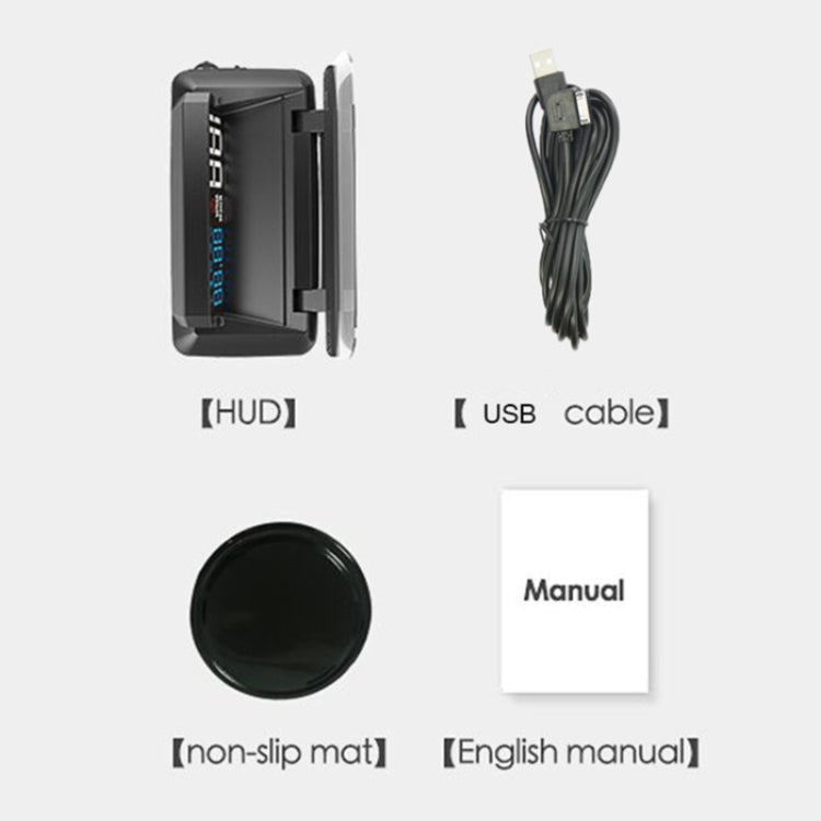 H400G รถยนต์ 3.5 นิ้วโหมด GPS HUD Head-up Display รองรับการแสดงความเร็ว / เวลา / ระยะทาง, H400G