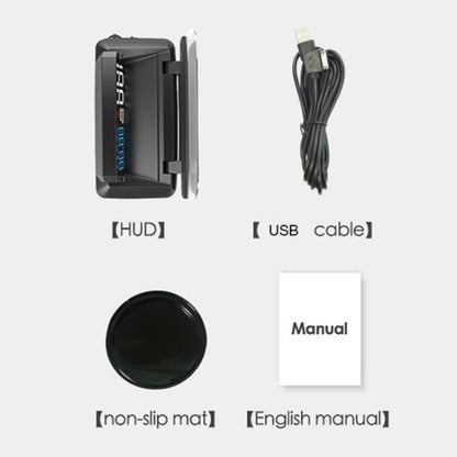 H400G รถยนต์ 3.5 นิ้วโหมด GPS HUD Head-up Display รองรับการแสดงความเร็ว / เวลา / ระยะทาง, H400G