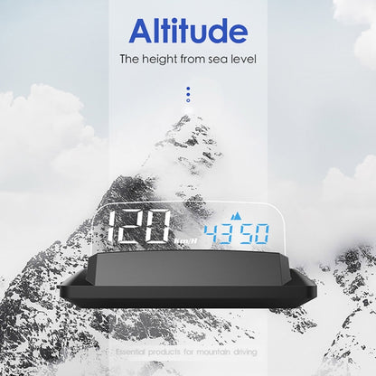 H400G รถยนต์ 3.5 นิ้วโหมด GPS HUD Head-up Display รองรับการแสดงความเร็ว / เวลา / ระยะทาง, H400G