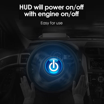 H400G รถยนต์ 3.5 นิ้วโหมด GPS HUD Head-up Display รองรับการแสดงความเร็ว / เวลา / ระยะทาง, H400G