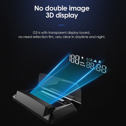 H400G รถยนต์ 3.5 นิ้วโหมด GPS HUD Head-up Display รองรับการแสดงความเร็ว / เวลา / ระยะทาง, H400G