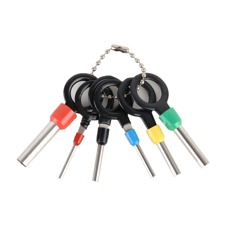 6 ใน 1 รถปลั๊ก Circuit Board สายรัด Terminal สกัด Pick Connector CRIMP PIN กลับเข็มลบเครื่องมือ, 6 in 1