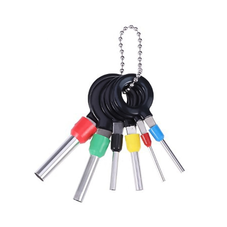 6 ใน 1 รถปลั๊ก Circuit Board สายรัด Terminal สกัด Pick Connector CRIMP PIN กลับเข็มลบเครื่องมือ, 6 in 1