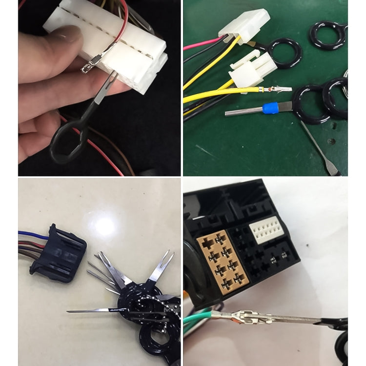 6 ใน 1 รถปลั๊ก Circuit Board สายรัด Terminal สกัด Pick Connector CRIMP PIN กลับเข็มลบเครื่องมือ, 6 in 1
