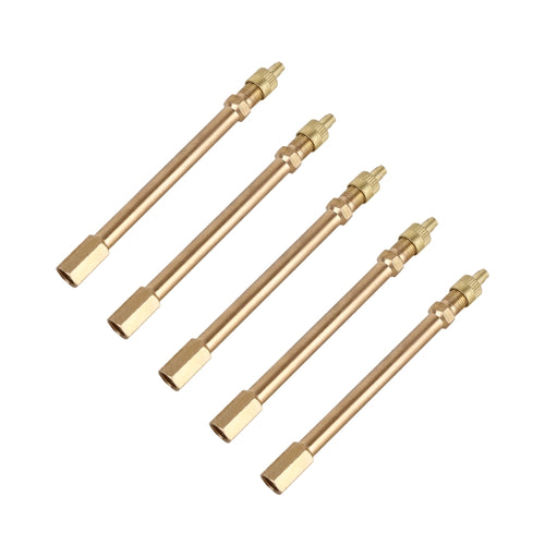 5 ชิ้นยางรถยนต์วาล์วพองท่อต่อความยาว: 100 มม, 100mm, Pure Copper