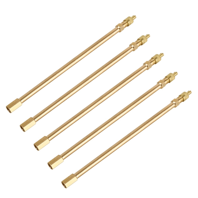 5 ชิ้นยางรถยนต์วาล์วพองท่อต่อความยาว: 180 มม, 180mm, Pure Copper