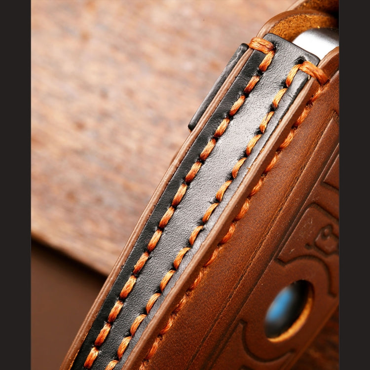 Hallmo รถ Cowhide หนังกุญแจฝาครอบป้องกันสำหรับ BMW Blade สไตล์, For BMW Blade Style