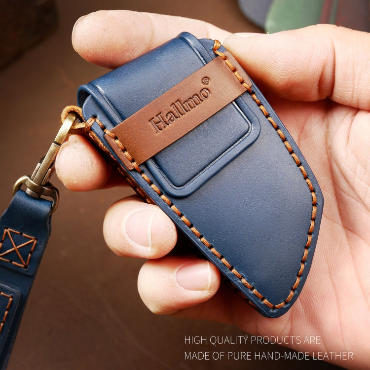 Hallmo รถ Cowhide หนังกุญแจฝาครอบป้องกันสำหรับ BMW เก่า, For Old BMW