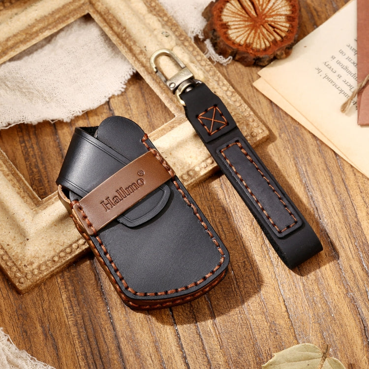 Hallmo รถ Cowhide หนังกุญแจฝาครอบป้องกันกรณีที่สำคัญสำหรับโฟล์คสวาเกนกอล์ฟ 8, For Volkswagen Golf 8