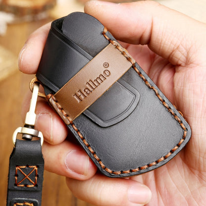 Hallmo รถ Cowhide หนังกุญแจฝาครอบป้องกันกรณีที่สำคัญสำหรับโฟล์คสวาเกนกอล์ฟ 8, For Volkswagen Golf 8