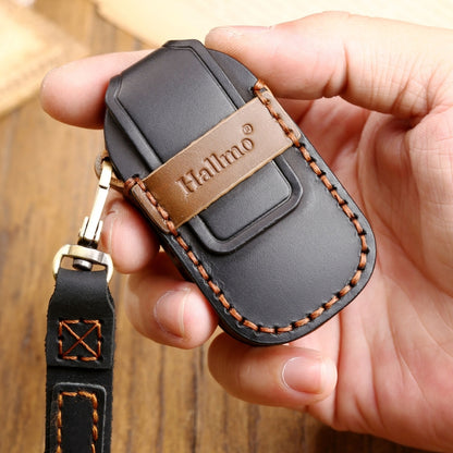 Hallmo รถ Cowhide หนังกุญแจฝาครอบป้องกันสำหรับ LEADING IDEAL One, For LEADING IDEAL One