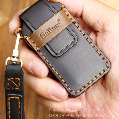 Hallmo รถ Cowhide หนังกุญแจฝาครอบป้องกันสำหรับ Mitsubishi Outlander, For Mitsubishi Outlander