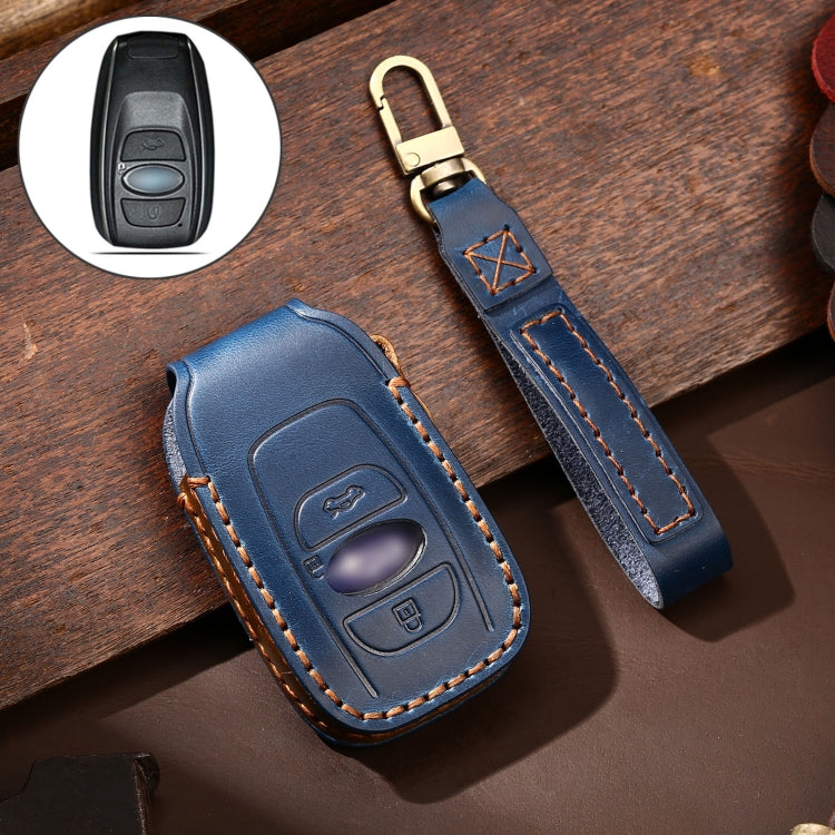 Hallmo รถ Cowhide หนังกุญแจฝาครอบป้องกันสำหรับ Subaru Forester, For Subaru Forester