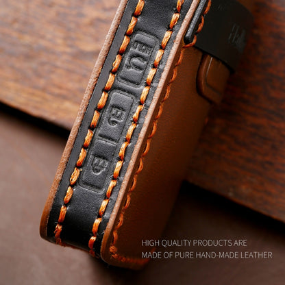 Hallmo รถ Cowhide หนังกุญแจฝาครอบป้องกันสำหรับ MAZDA Axela 3 ปุ่ม, For Mazda Axela 3-button