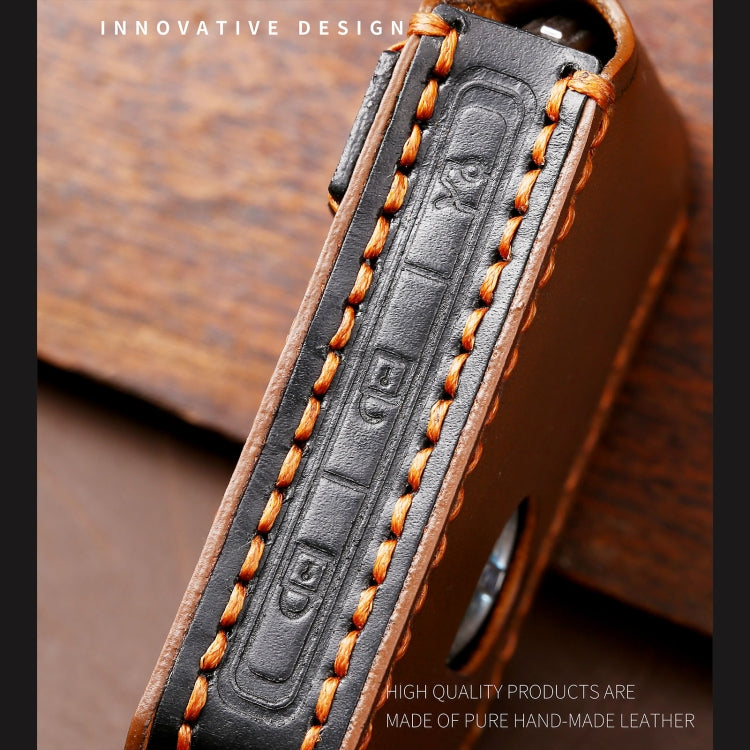 Hallmo รถ Cowhide หนังกุญแจฝาครอบป้องกันสำหรับ Volvo ใหม่, For New Volvo