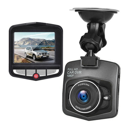 รถขนาด 2.2 นิ้ว 480P เครื่องบันทึกภาพเดี่ยวเครื่องบันทึกการขับขี่ DVR รองรับการตรวจสอบที่จอดรถ / การบันทึกแบบวนซ้ำ (สีดำ), 2.2 inch