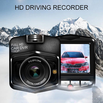 รถขนาด 2.2 นิ้ว 480P เครื่องบันทึกภาพเดี่ยวเครื่องบันทึกการขับขี่ DVR รองรับการตรวจสอบที่จอดรถ / การบันทึกแบบวนซ้ำ (สีดำ), 2.2 inch
