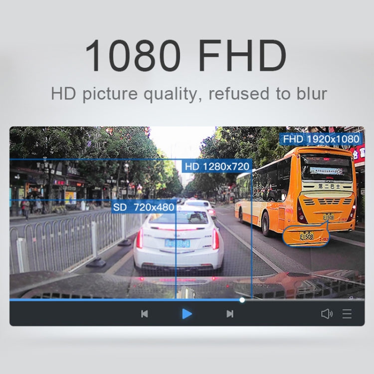 G30 2.2 นิ้ว รถ 480P บันทึกเดียว เครื่องบันทึกการขับขี่ DVR รองรับการตรวจสอบที่จอดรถ / การบันทึกแบบวนซ้ำ, 2.2 inch