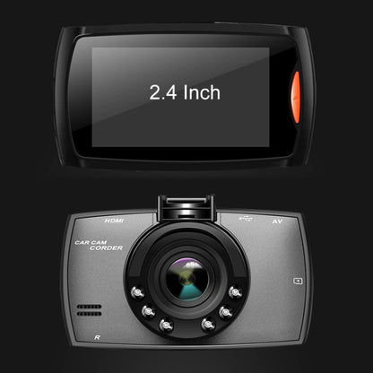 G30 2.4 นิ้ว รถ 480P บันทึกเดียว เครื่องบันทึกการขับขี่ DVR รองรับการตรวจสอบที่จอดรถ / การบันทึกแบบวนซ้ำ, 2.4 inch