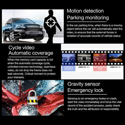 G30 2.4 นิ้ว รถ 480P บันทึกเดียว เครื่องบันทึกการขับขี่ DVR รองรับการตรวจสอบที่จอดรถ / การบันทึกแบบวนซ้ำ, 2.4 inch