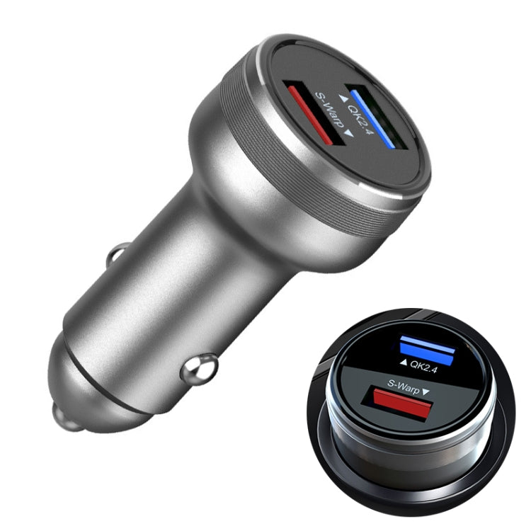DASH / WARP 30W Car Flash Charger สำหรับ OnePlus, 30W (Silver), 30W (Red), 30W (Black)