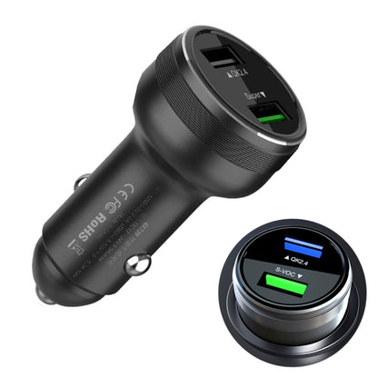 ที่ชาร์จในรถยนต์แบบ Dual USB 66W สำหรับ OPPO / Huawei, 66W (Red), 66W (Black), 66W (Silver)