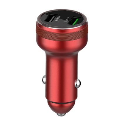 ที่ชาร์จในรถยนต์แบบ Dual USB 66W สำหรับ OPPO / Huawei, 66W (Red), 66W (Black), 66W (Silver)